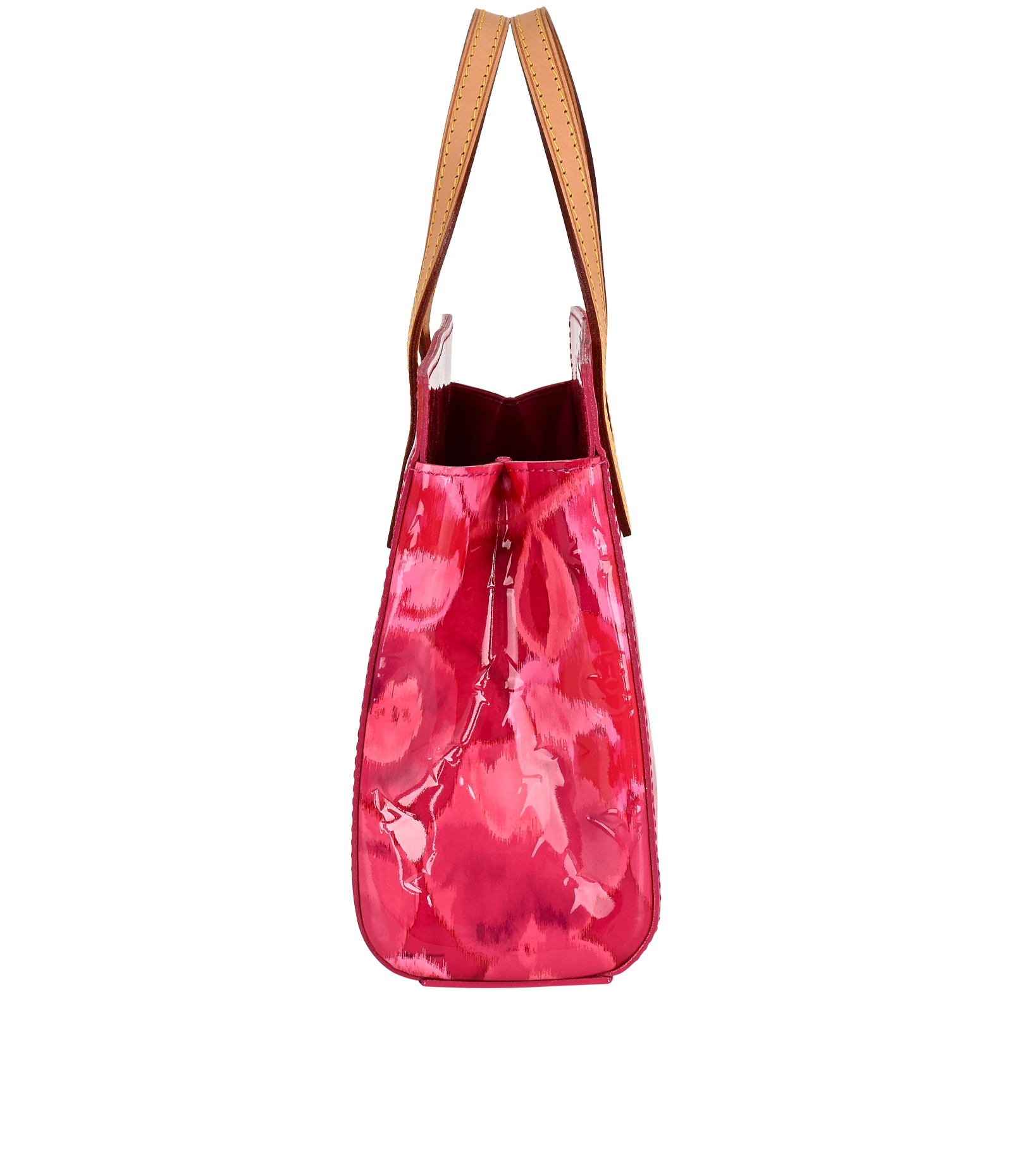 Flower Ikat Catalina BB, &pound;550, Handbags, Pink/Tan, Leather/Patent Leather, Bottom view